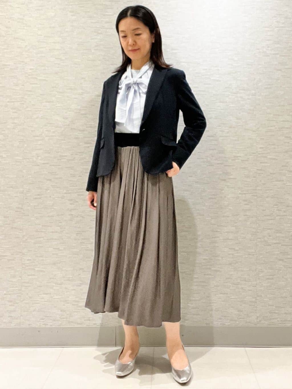 marikoさんの「Reflect｜【SS-4Lサイズ】匠ジャケット／ベーシックテーラード／WEB先行カラーあり」を使ったコーディネート
