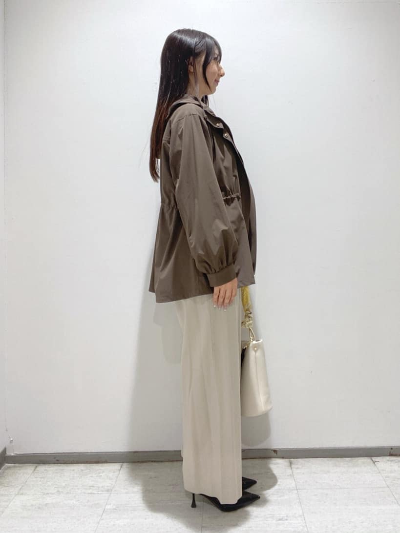 meiさんの「INDIVI｜【洗える／着心地楽ちん】ブラウス風ストライプカットソートップス」を使ったコーディネート