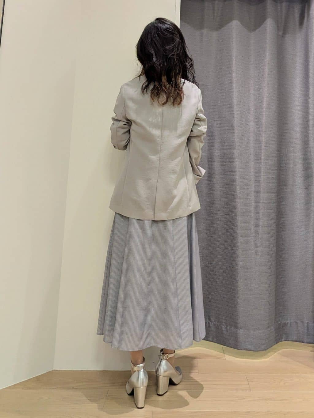 miiさんの「INDIVI｜【洗える／UVケア／麻調】シングルジャケット」を使ったコーディネート
