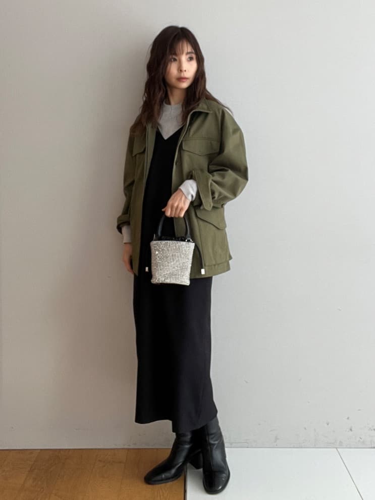 misaさんの「DRESSTERIOR｜【ウォッシャブル】コンパクトコットンミリタリーブルゾン」を使ったコーディネート