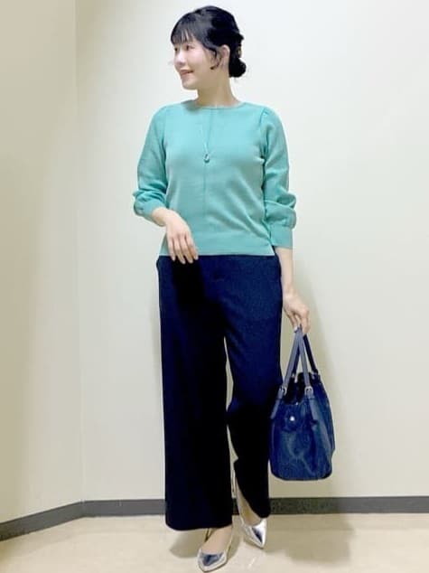  beni_gingerさんの「Reflect｜【選べる8色／スカートにもパンツにも◎】ウール混ボートネックニット」を使ったコーディネート