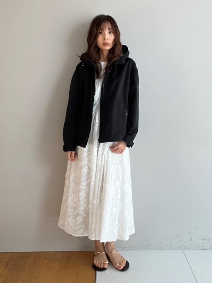 misaさんの「DRESSTERIOR｜【ウォッシャブル】コットン エンブロイダリードレス」を使ったコーディネート