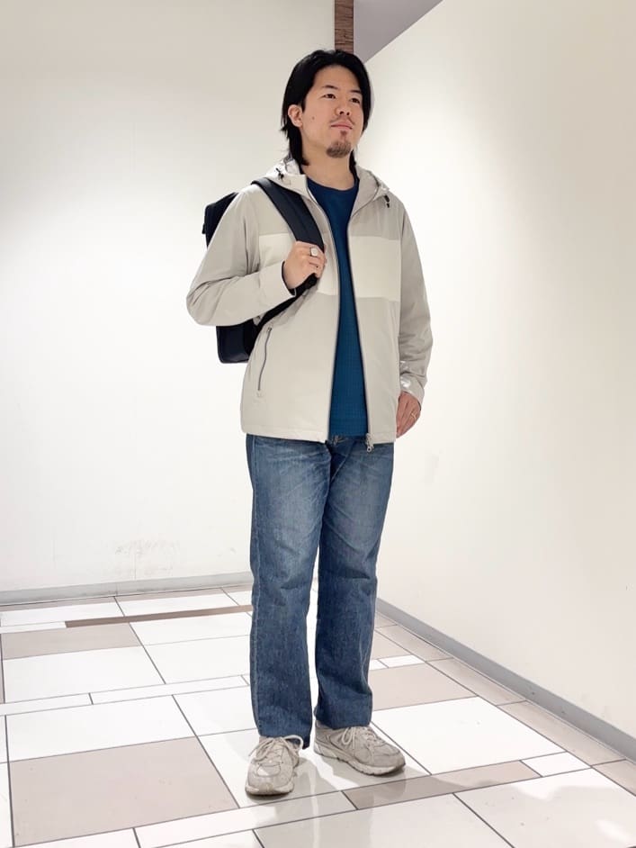 及川さんの「TAKEO KIKUCHI｜【KAJIF】フード ブルゾン」を使ったコーディネート