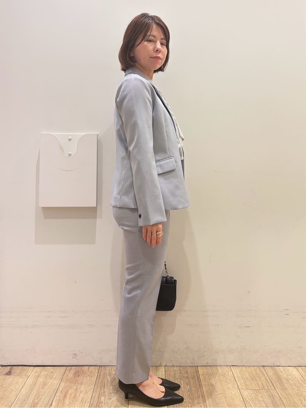 YUKOさんの「index｜ストレッチテーラードジャケット／セットアップ対応【洗濯機OK】」を使ったコーディネート