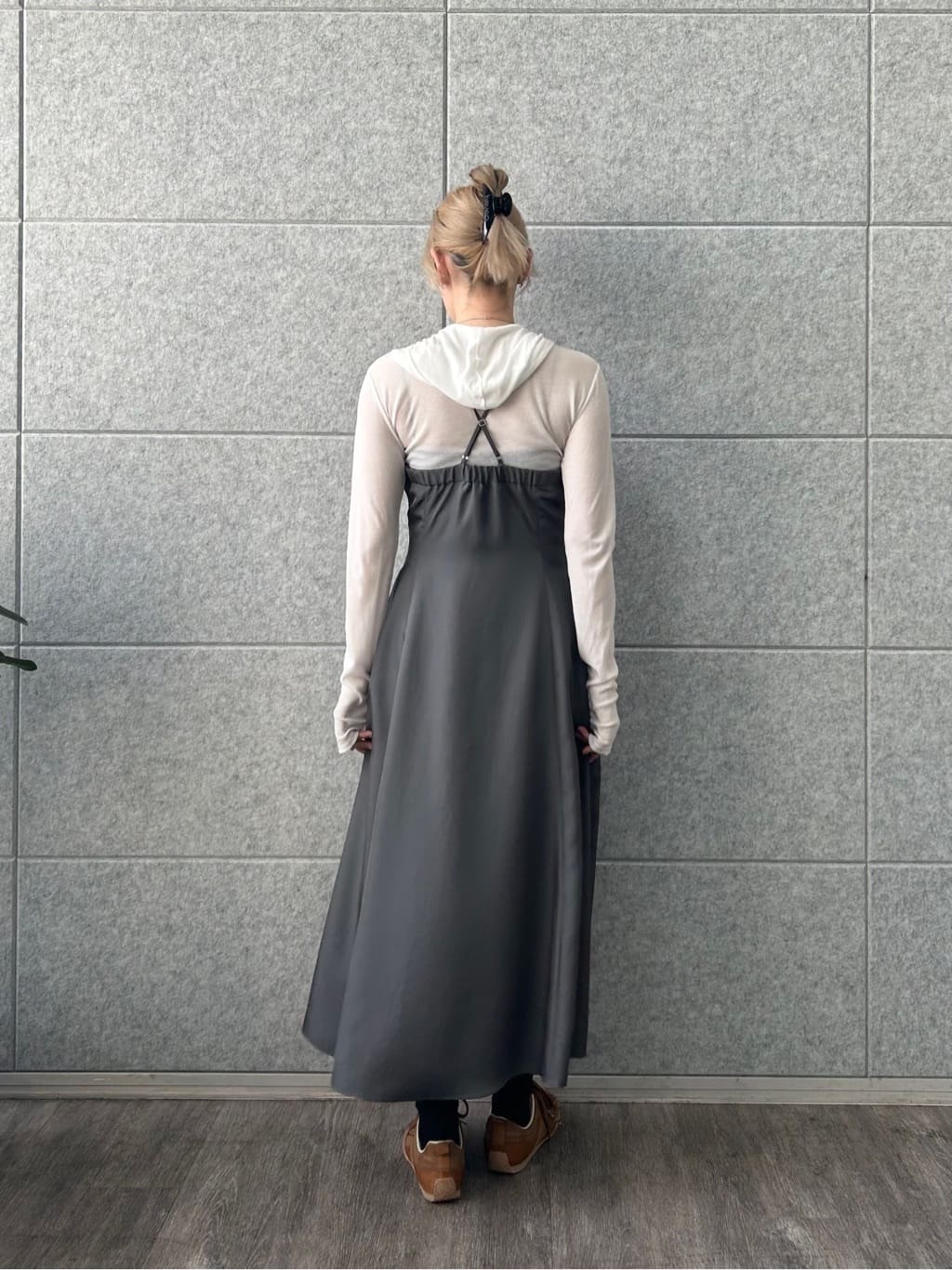 honoka Aさんの「CODE A｜sensual strap cami dress」を使ったコーディネート