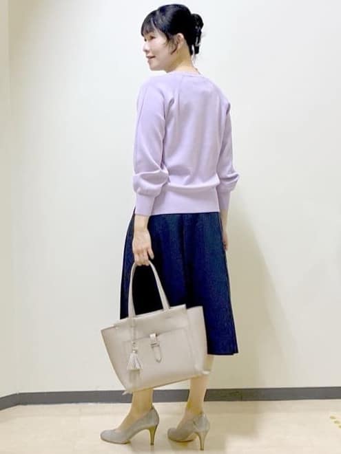  beni_gingerさんの「Reflect｜【ゆったり着られる◎】ラグランスリーブニット」を使ったコーディネート