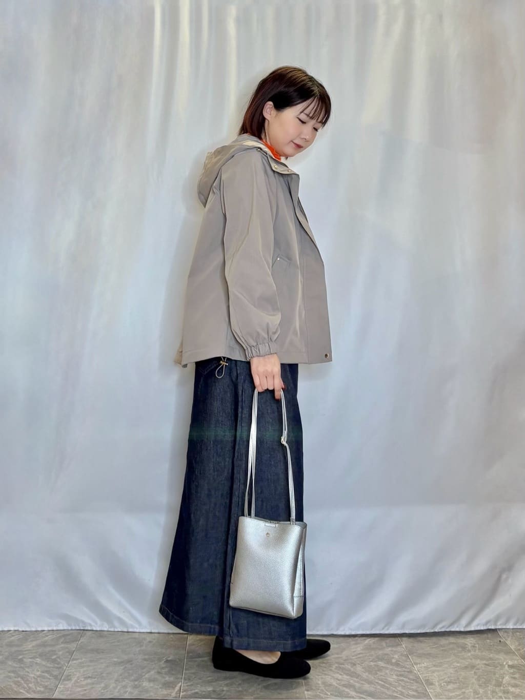 ネリさんの「SHOO･LA･RUE｜【洗濯機可/S-LL】ほどよいゆとりの もちっとやわらかリブニット」を使ったコーディネート
