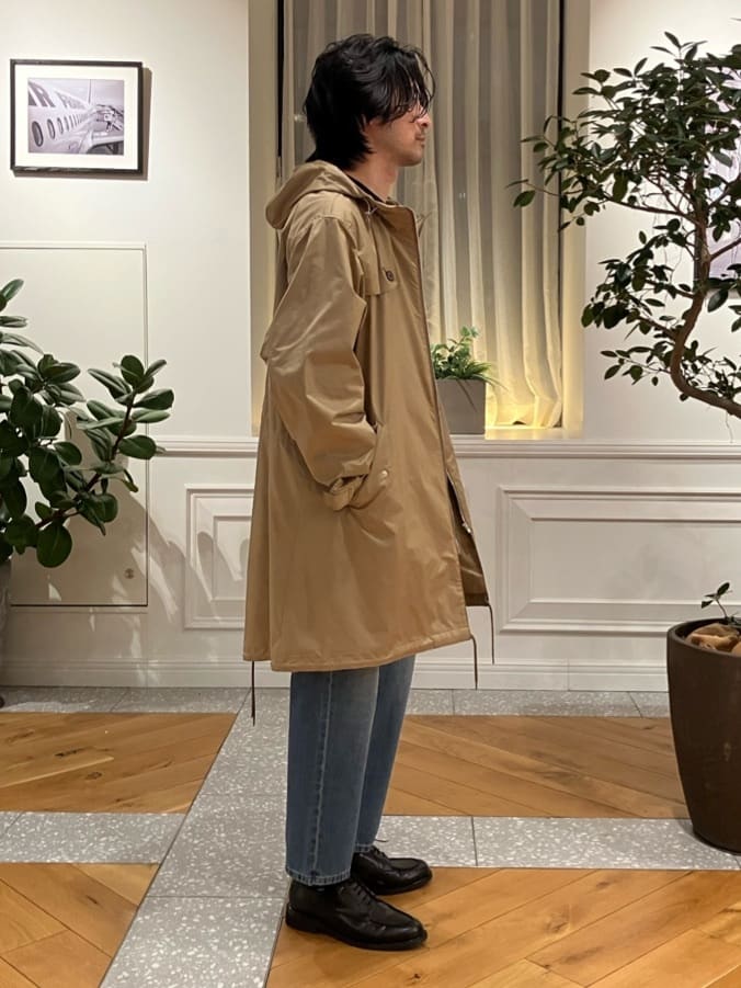 junyaさんの「DRESSTERIOR｜【撥水素材】レインプルーフ フーデッドコート」を使ったコーディネート