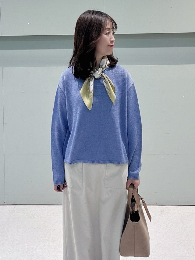 makiさんの「UNTITLED｜◆【洗える/光沢感】ファンシーヤーンニット」を使ったコーディネート
