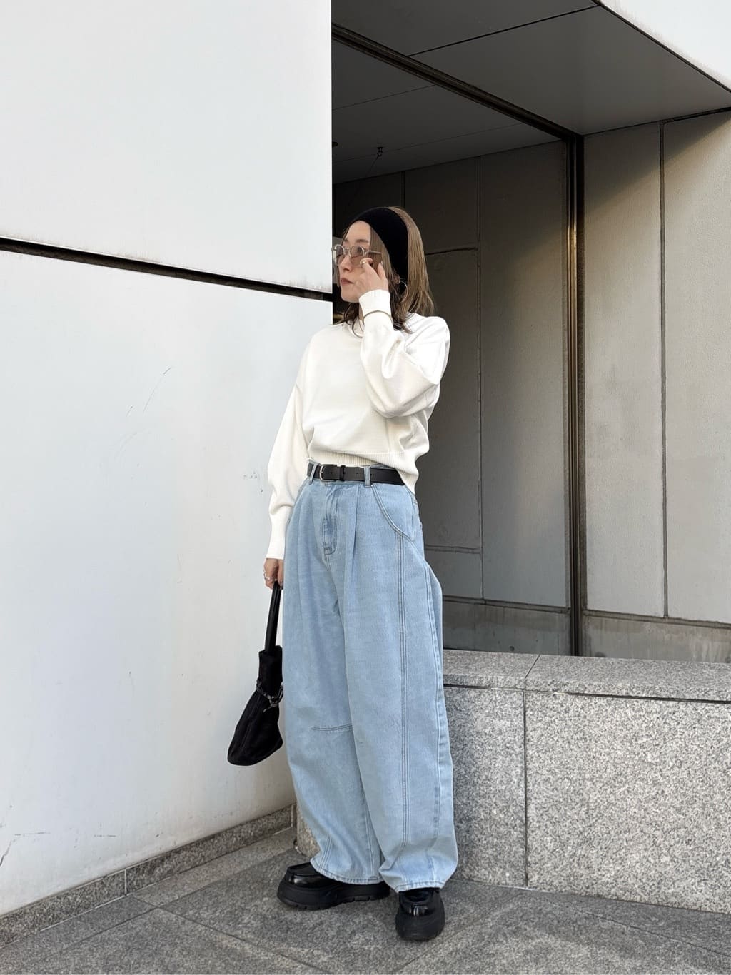 kotakiさんの「INDIVI｜Timeless｜フォルムロゴニット」を使ったコーディネート