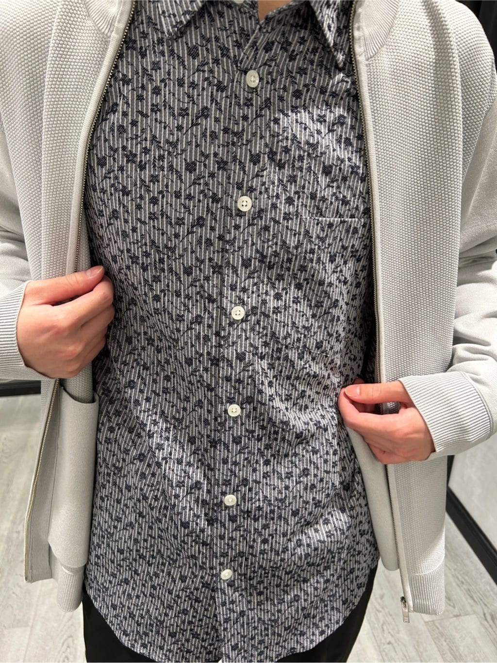 ruiさんの「TAKEO KIKUCHI｜ジップアップ 鹿の子 ニット」を使ったコーディネート