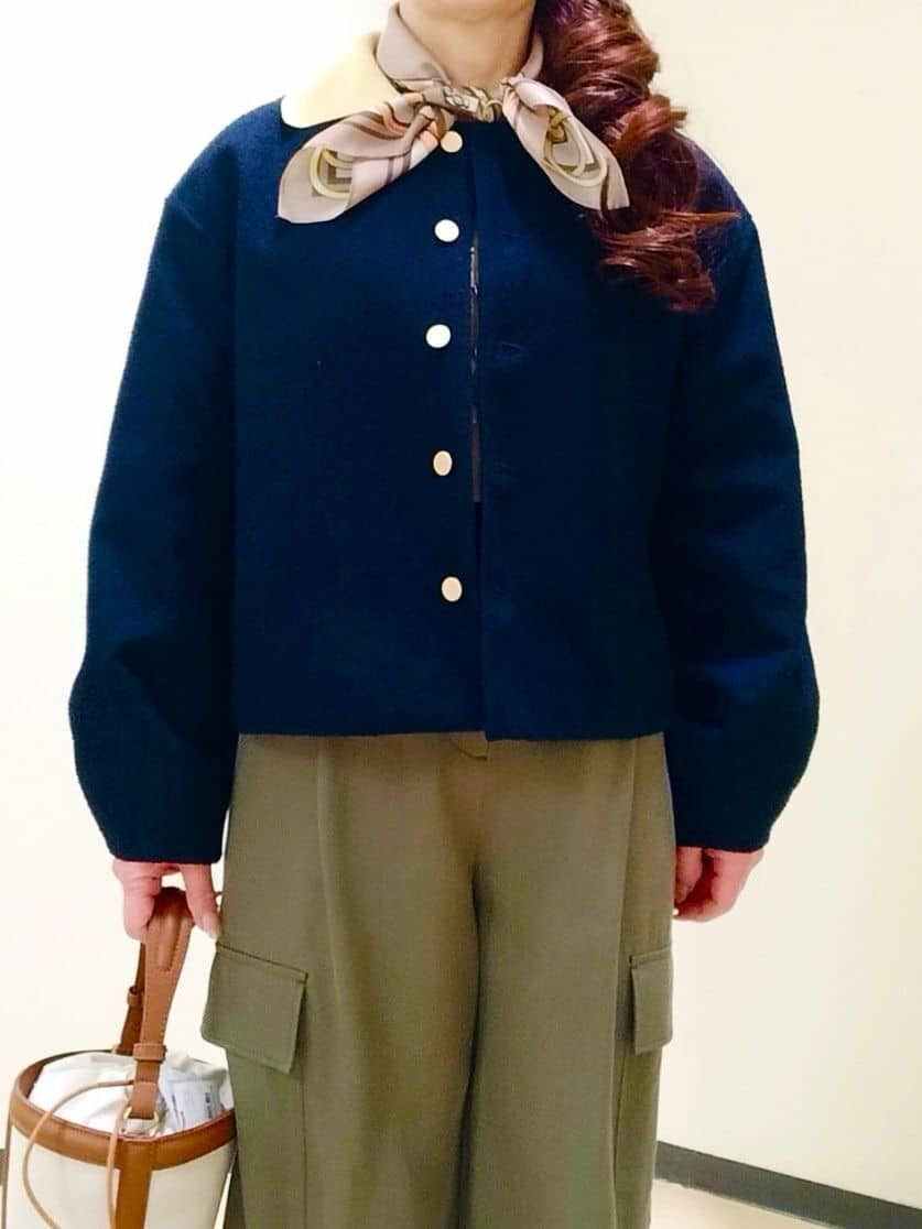 花さんの「Reflect｜ストレートワイドカーゴパンツ」を使ったコーディネート