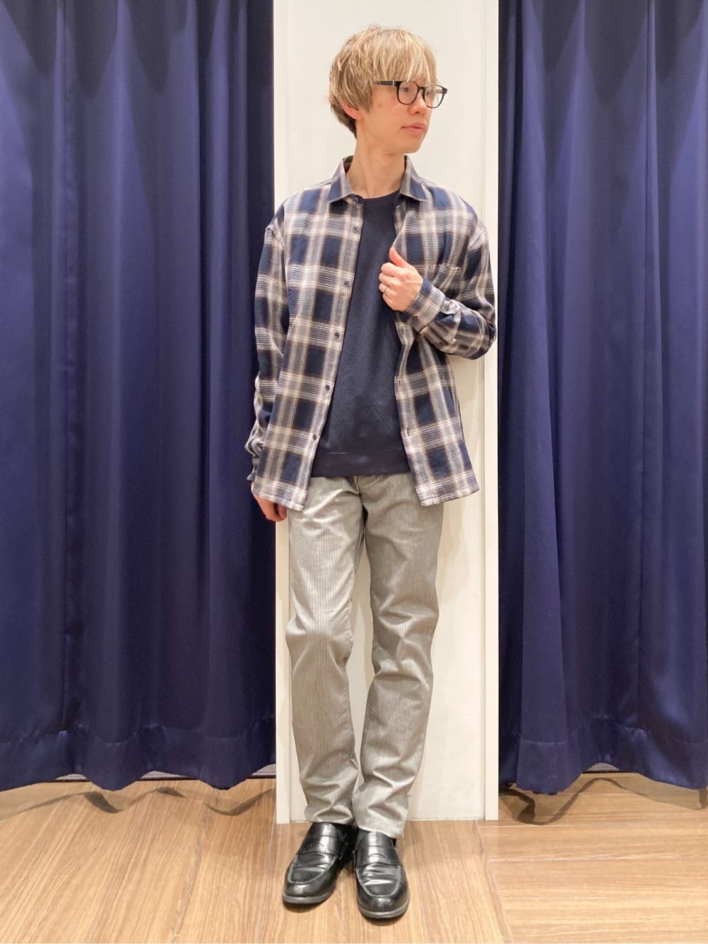 つーじーさんの「THE SHOP TK｜【大人のデイリースタイルを格上げ】ジャカードリンクススウエット　洗濯機OK」を使ったコーディネート