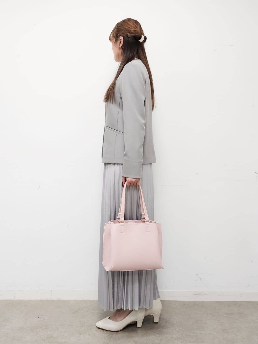 ゆゆさんの「SHOO･LA･RUE｜【洗濯機可/UV/SS-3L】すっきり好印象 ノーカラージャケット」を使ったコーディネート