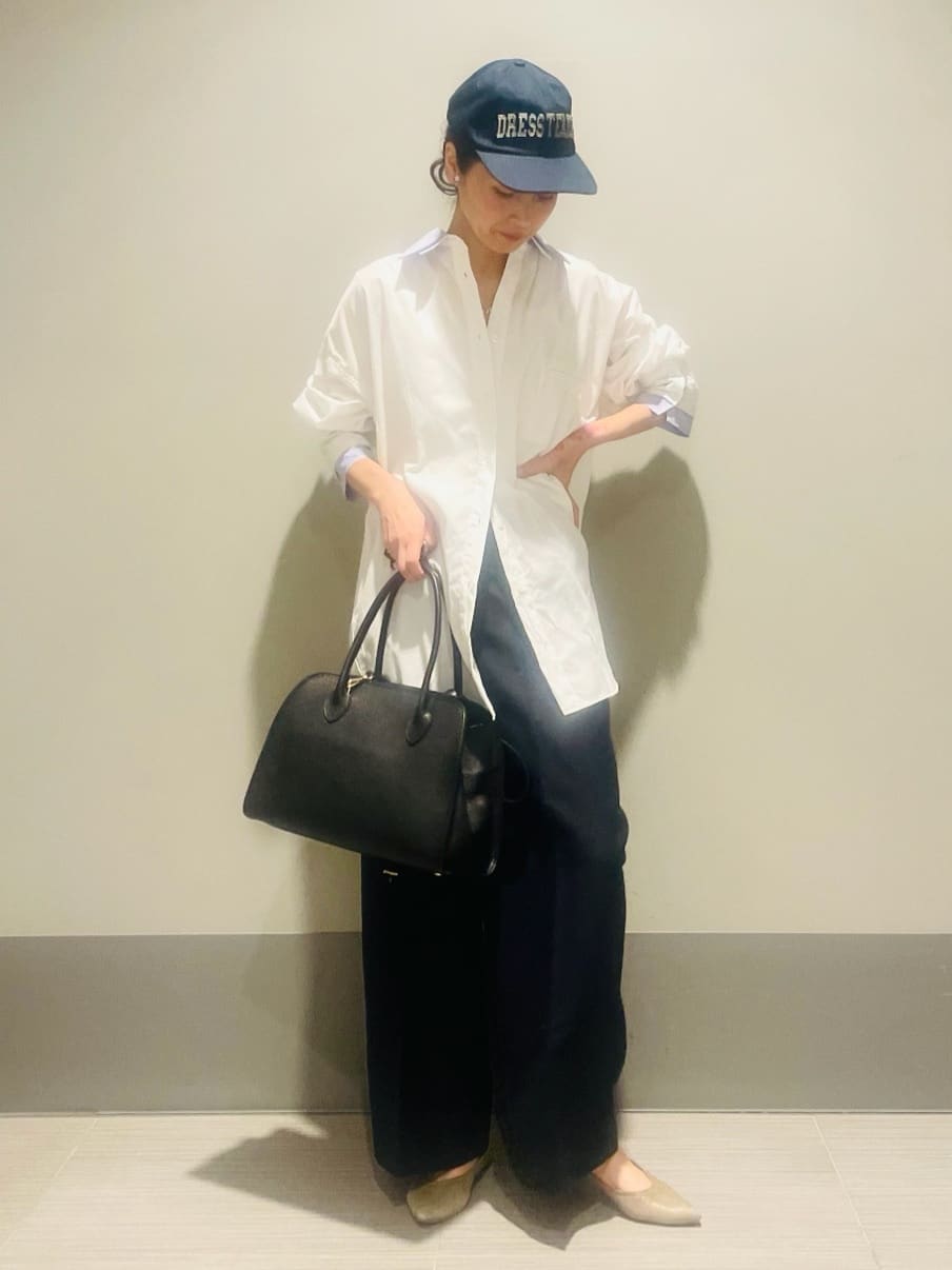 Annさんの「DRESSTERIOR｜◆【セットアップ可/ウォッシャブル】リネンブレンドワイドパンツ」を使ったコーディネート