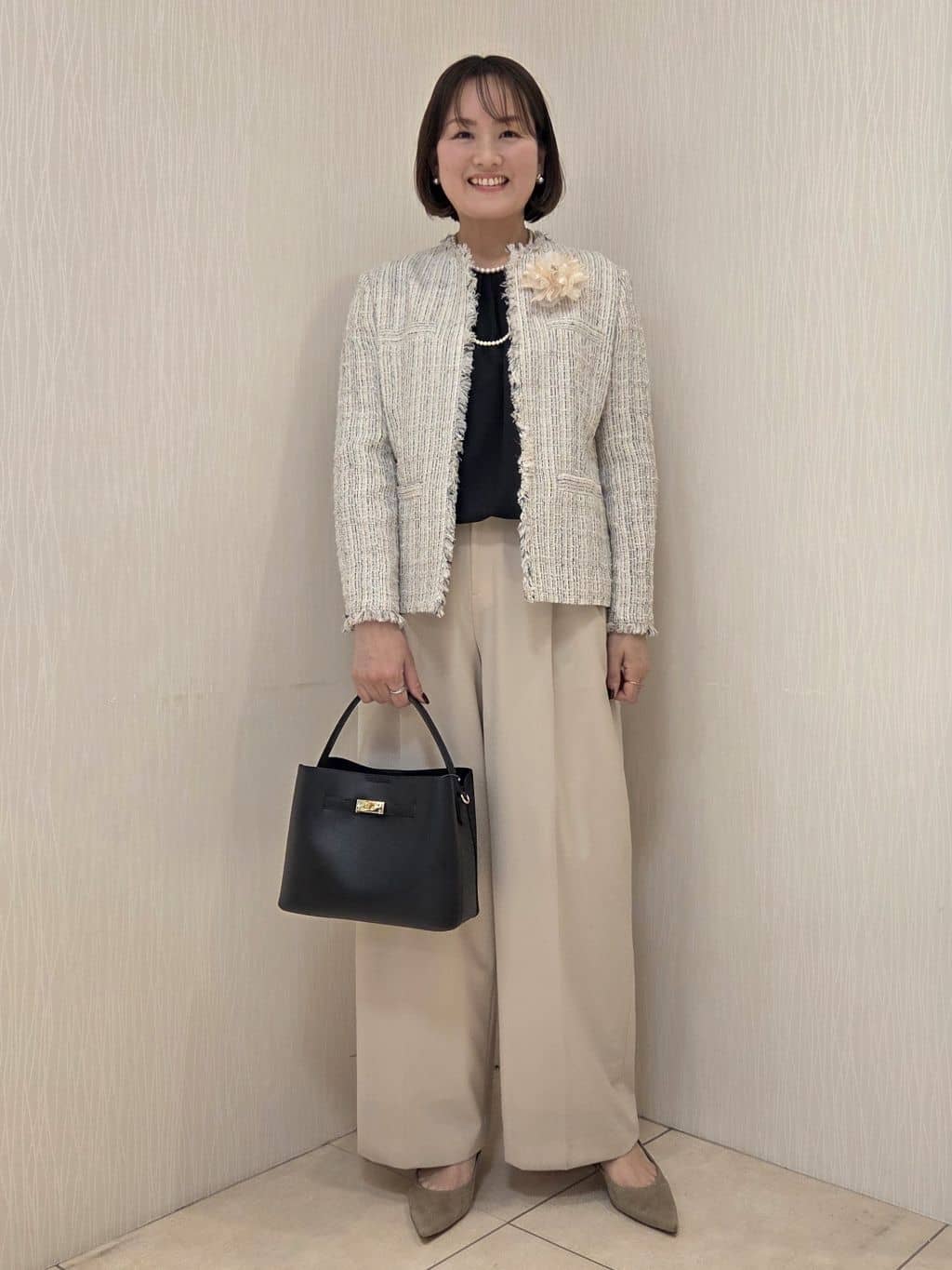 naokoさんの「UNTITLED｜【仕事着/スーツ】ファンシーツイード ジャケット」を使ったコーディネート