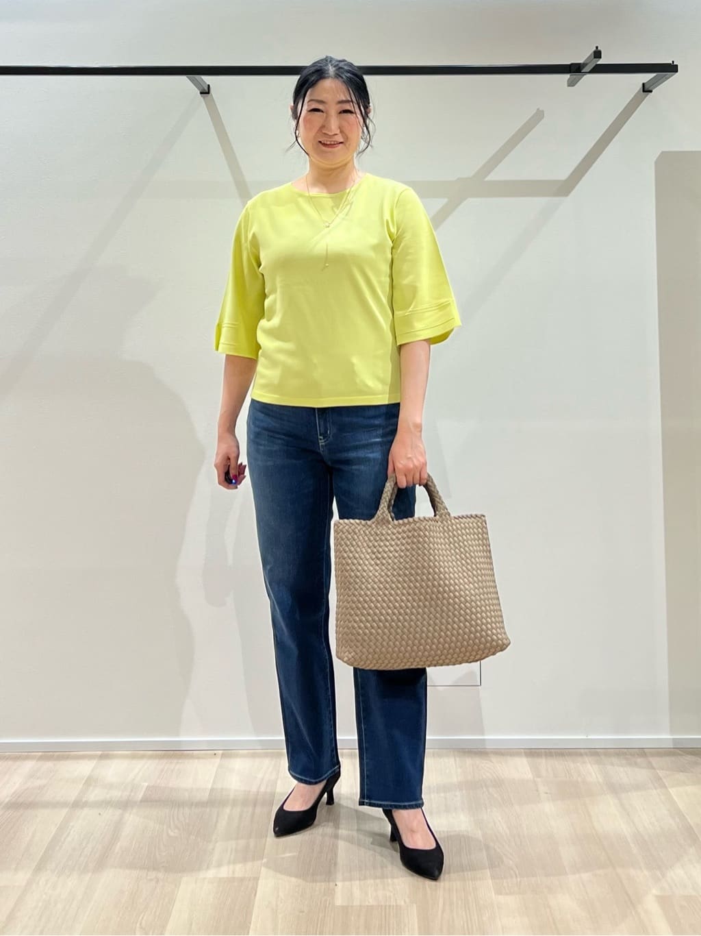 TOMOMIさんの「UNTITLED｜【古畑星夏さん着用/人気デニム】MAKE&times;DENIMスリムストレート」を使ったコーディネート