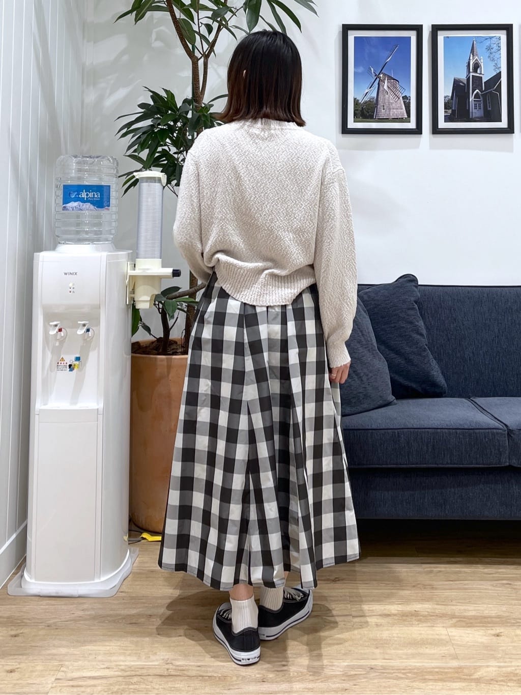 canaさんの「Dessin｜【洗える】ローゲージコットンニット」を使ったコーディネート
