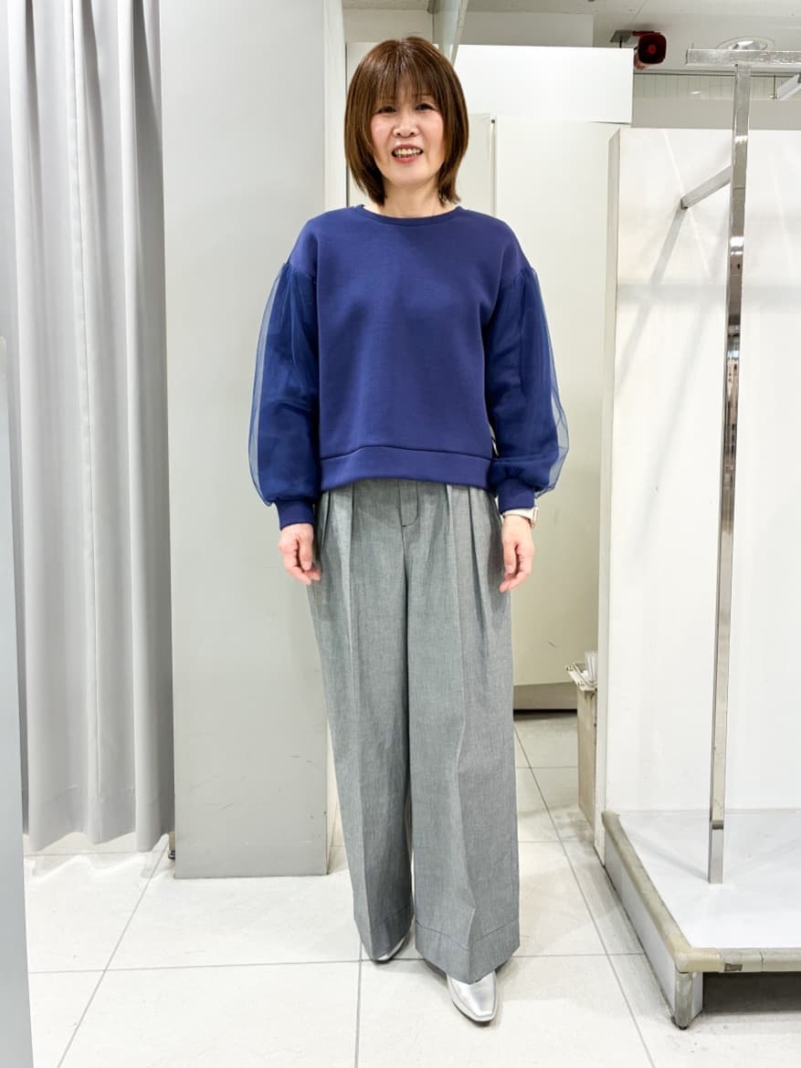 たみちゃんさんの「Reflect｜チュールレイヤードスリーブプルオーバー」を使ったコーディネート