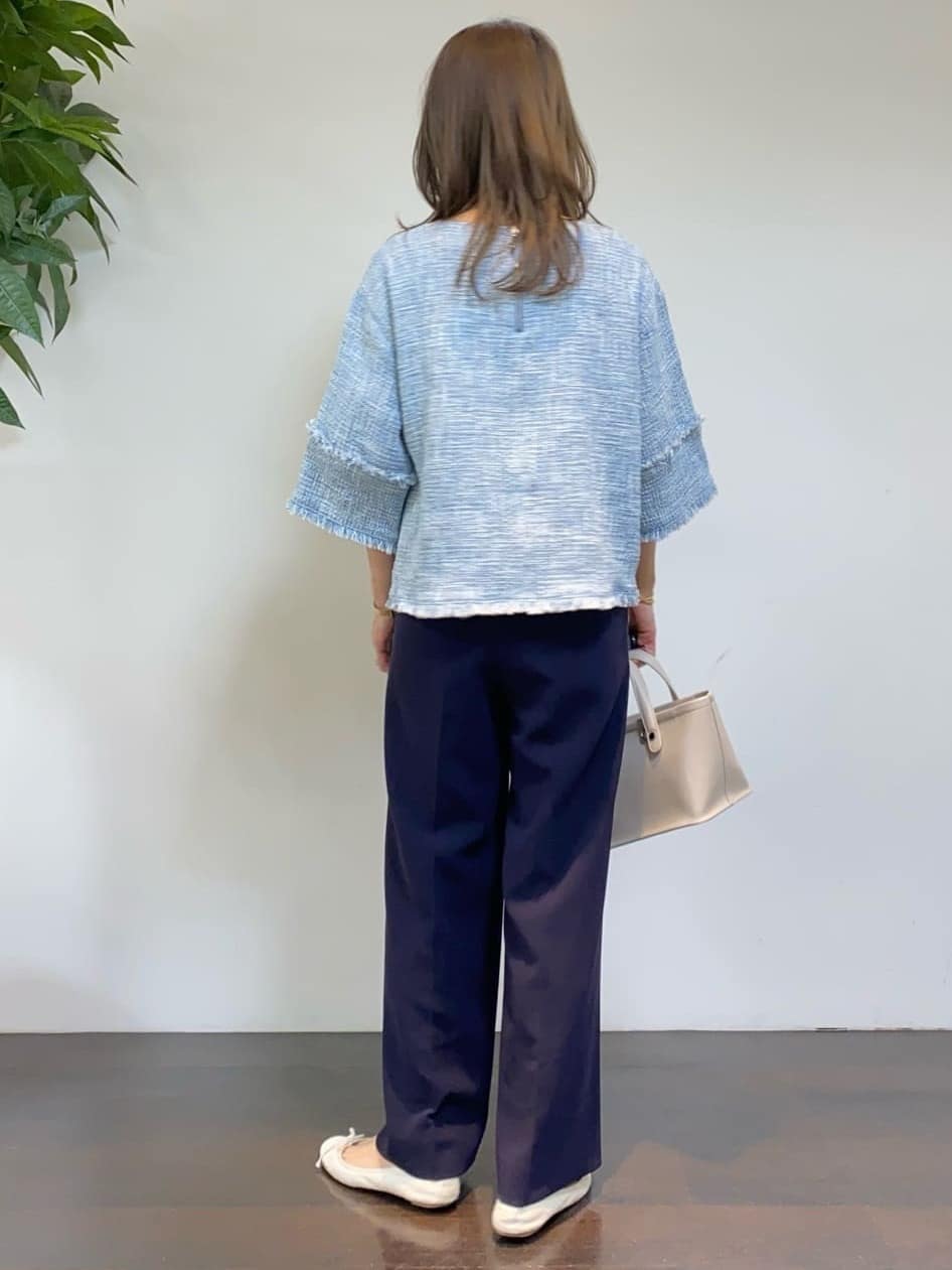 tomoさんの「UNTITLED｜【定番人気/はっ水/洗える】タスランショートトレンチコート」を使ったコーディネート