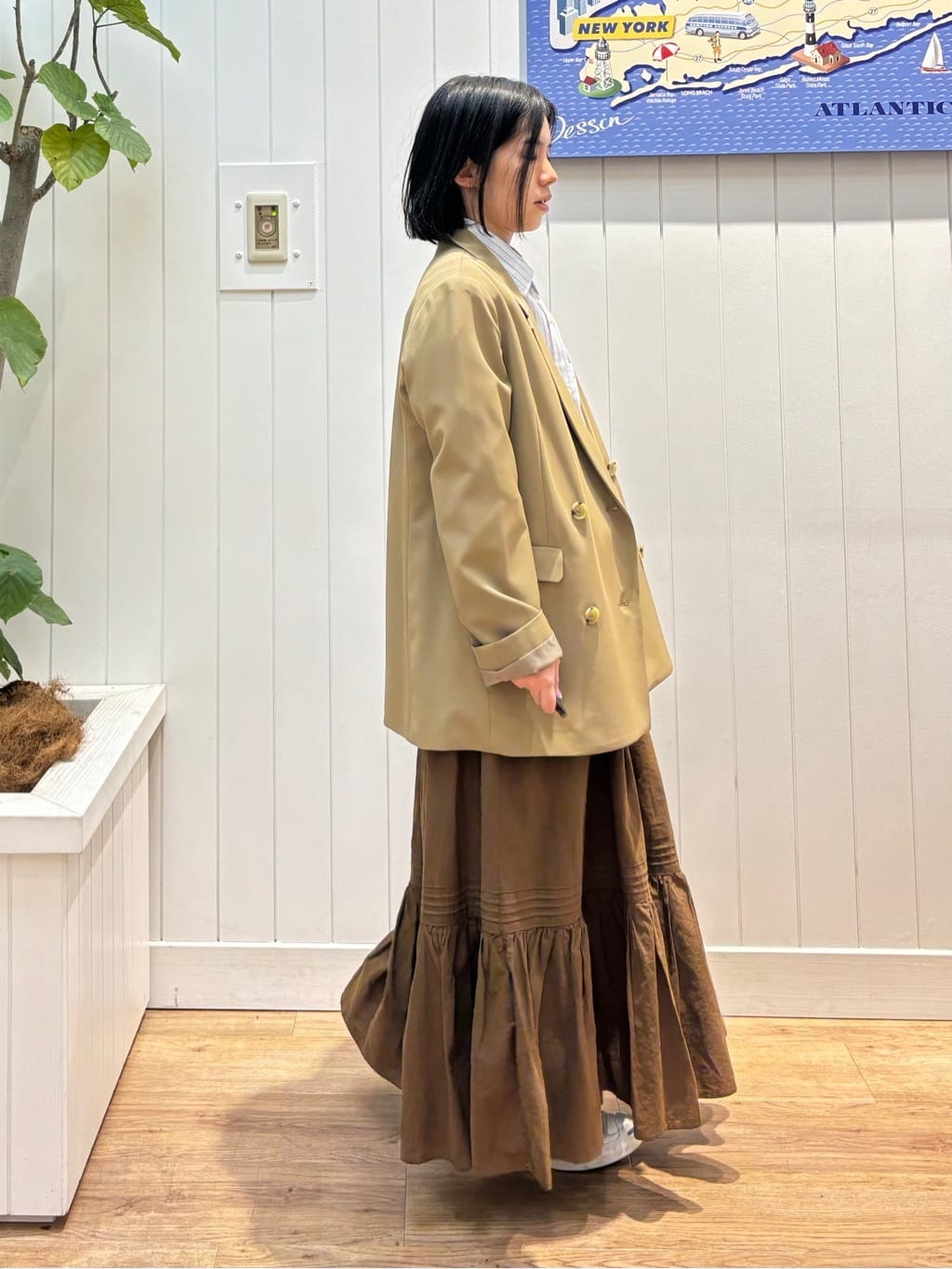 OKADAさんの「Dessin｜【入卒/セレモニー/お仕事/セットアップ可能】ダブルジャケット」を使ったコーディネート