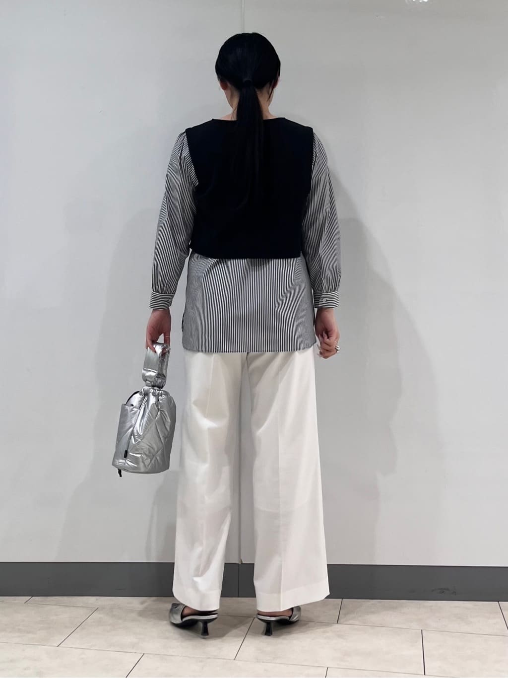 hasuさんの「INDIVI｜【洗える／UVケア】レイヤード風デザイントップス」を使ったコーディネート