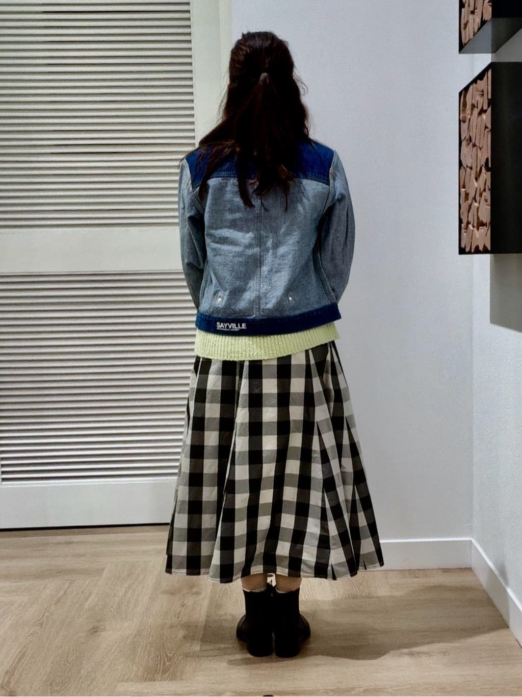 maruさんの「Dessin｜【ユニセックス/2WAY】リバーシブルデニムジャケット」を使ったコーディネート