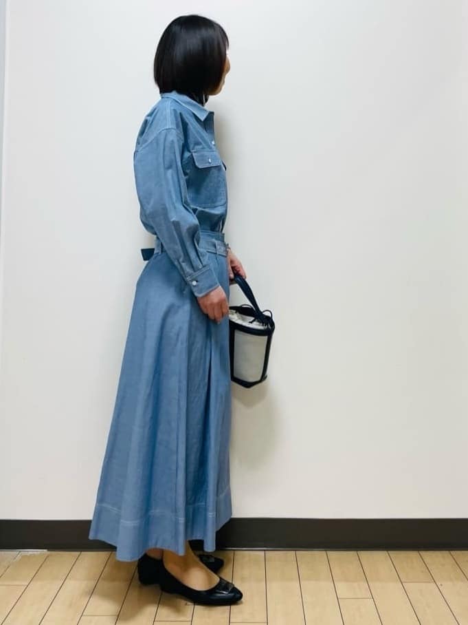 Riiさんの「Reflect｜【羽織にも◎】ダンガリーシャツ」を使ったコーディネート