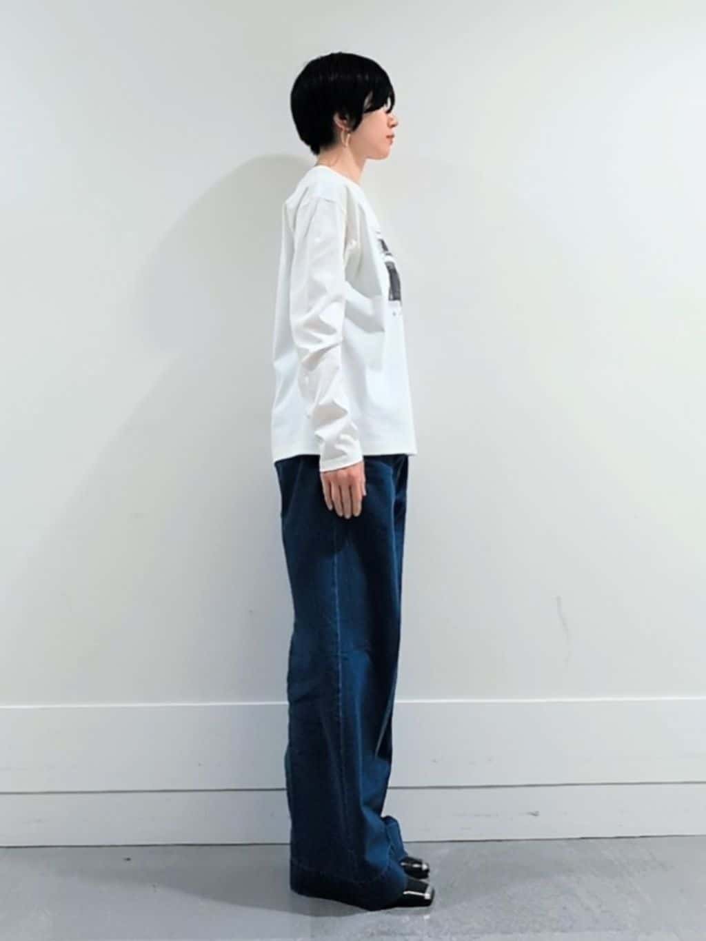 ミズタさんの「UNTITLED｜【コットン100/洗える】フォトロングTシャツ」を使ったコーディネート