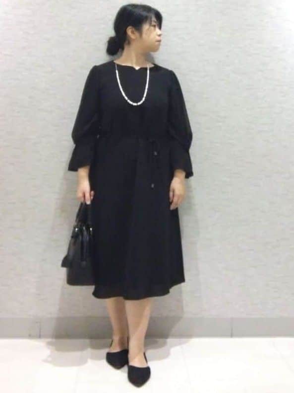 sakoさんの「Reflect｜【SS-4Lサイズ／付属リボン】スリーブデザインジョーゼットワンピース」を使ったコーディネート