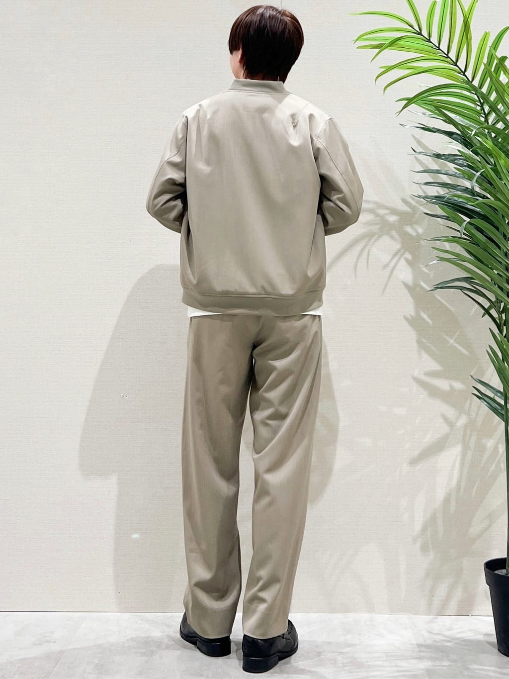 SHI-MAさんの「THE SHOP TK｜FLEX LINE ストレッチリブブルゾン　ストレッチ/防シワ/マシンウォッシャブル/セットアップ可」を使ったコーディネート