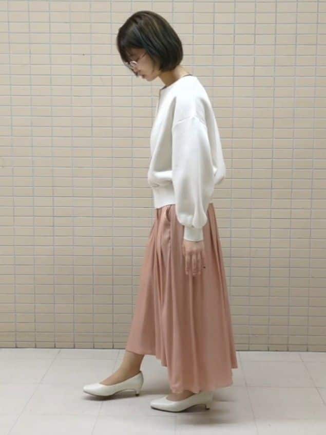 ひまりさんの「Reflect｜【インナーにおすすめ◎】クルーネックストレッチリブトップス」を使ったコーディネート
