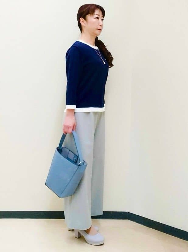 花さんの「Reflect｜【アンサンブル可】バイカラーカーディガン」を使ったコーディネート