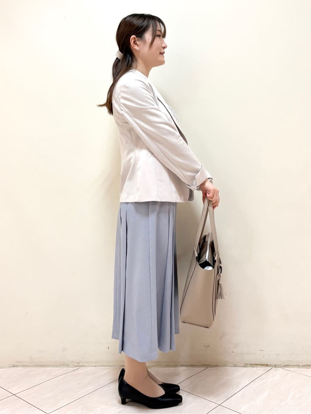 mikiさんの「Reflect｜【SS-4Lサイズ／UVカット／接触冷感】匠ジャケット／ベーシックテーラード」を使ったコーディネート