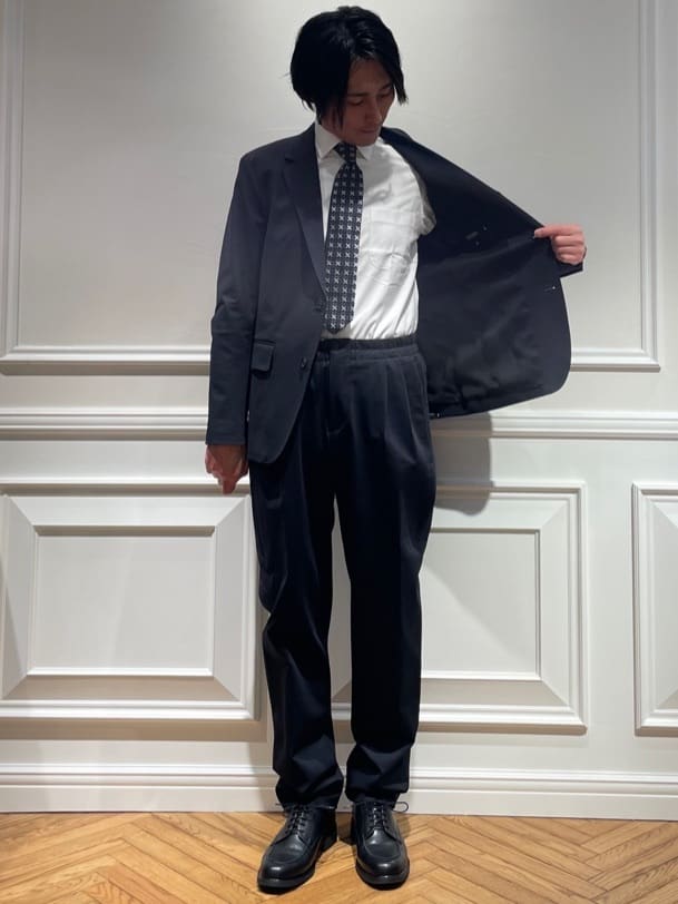 橋本さんの「DRESSTERIOR｜【干場義雅&times;MOVB&times;DRESSTERIOR】トリプルコラボ DUPLEX COTTON ジャケット」を使ったコーディネート