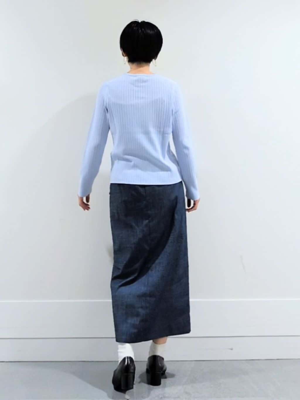 ミズタさんの「UNTITLED｜◆【アンサンブル可/洗える】ワイドリブニット」を使ったコーディネート