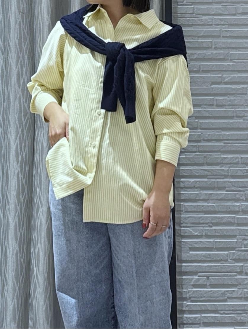chさんの「THE SHOP TK｜【POLO BCS 別注】ストライプOXシャツ」を使ったコーディネート