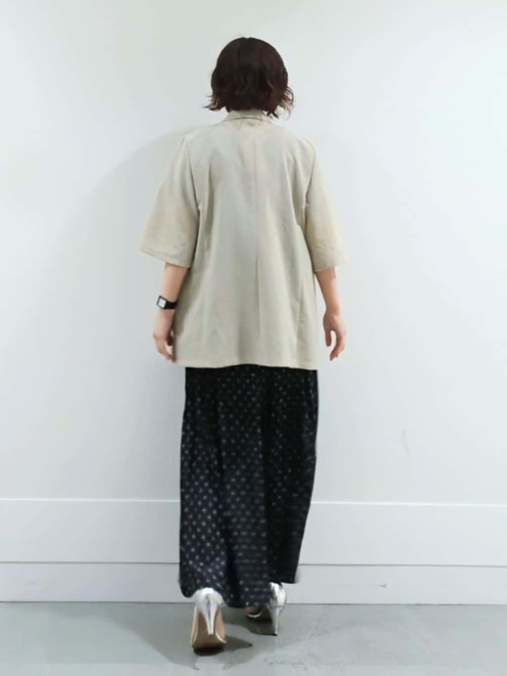 ミズタさんの「UNTITLED｜【吸水速乾/洗える】ハーフスリーブジャケット」を使ったコーディネート