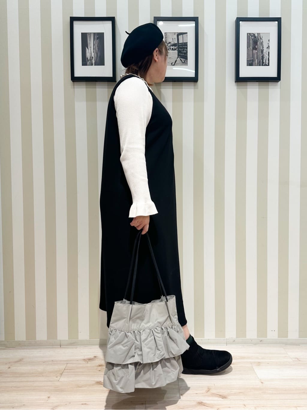 みさぼうさんの「SHOO･LA･RUE｜【洗濯機可/S-LL】ほどよいゆとりの もちっとやわらかリブニット」を使ったコーディネート