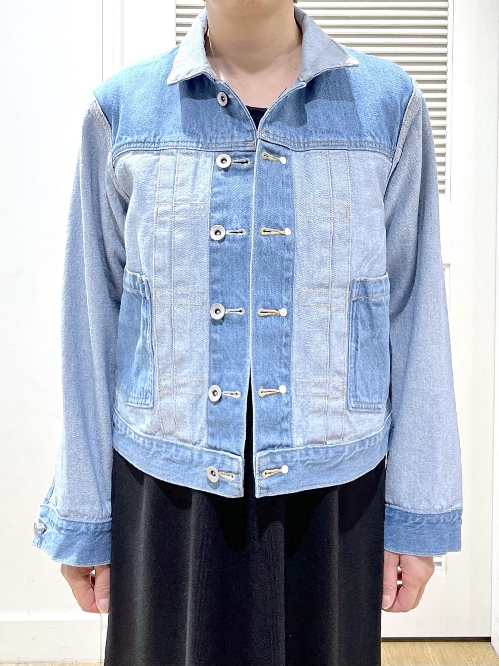 Miyazakiさんの「Dessin｜【ユニセックス/2WAY】リバーシブルデニムジャケット」を使ったコーディネート