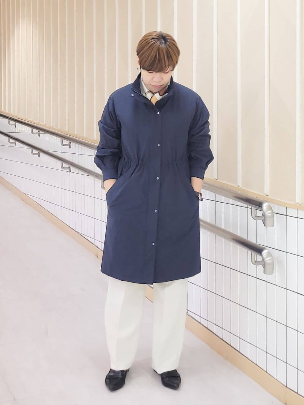 tomoさんの「COUP DE CHANCE｜【手洗い可】ラメ混ニットトップス」を使ったコーディネート