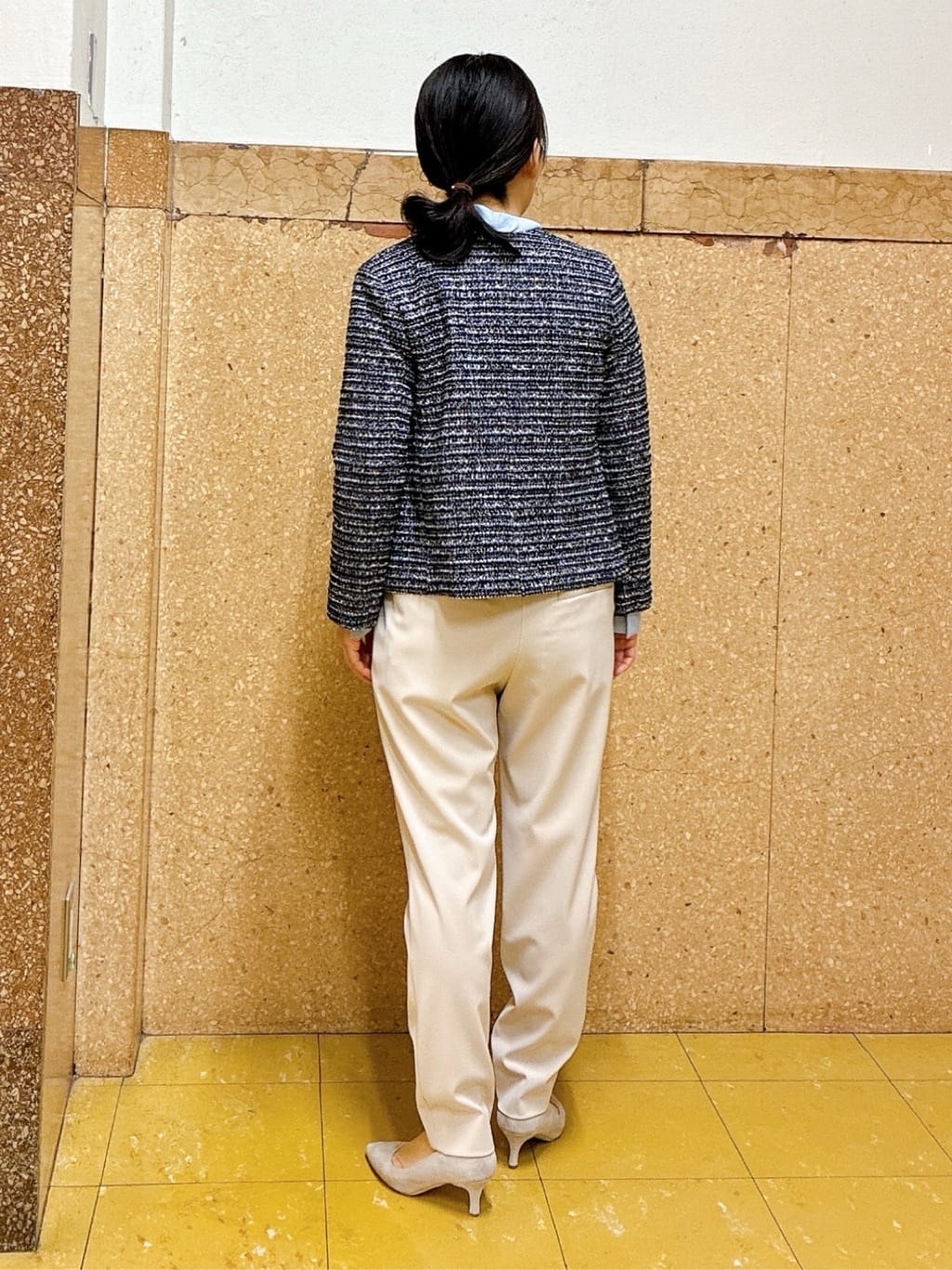 hattoriさんの「INDIVI｜【洗える】ジョーゼットボウタイブラウス」を使ったコーディネート