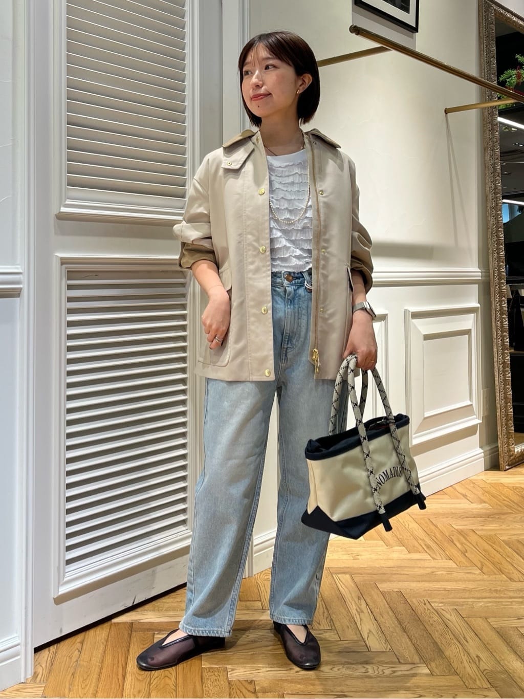 つじ まこさんの「DRESSTERIOR｜【ウォッシャブル】スプリング ハンティングジャケット」を使ったコーディネート