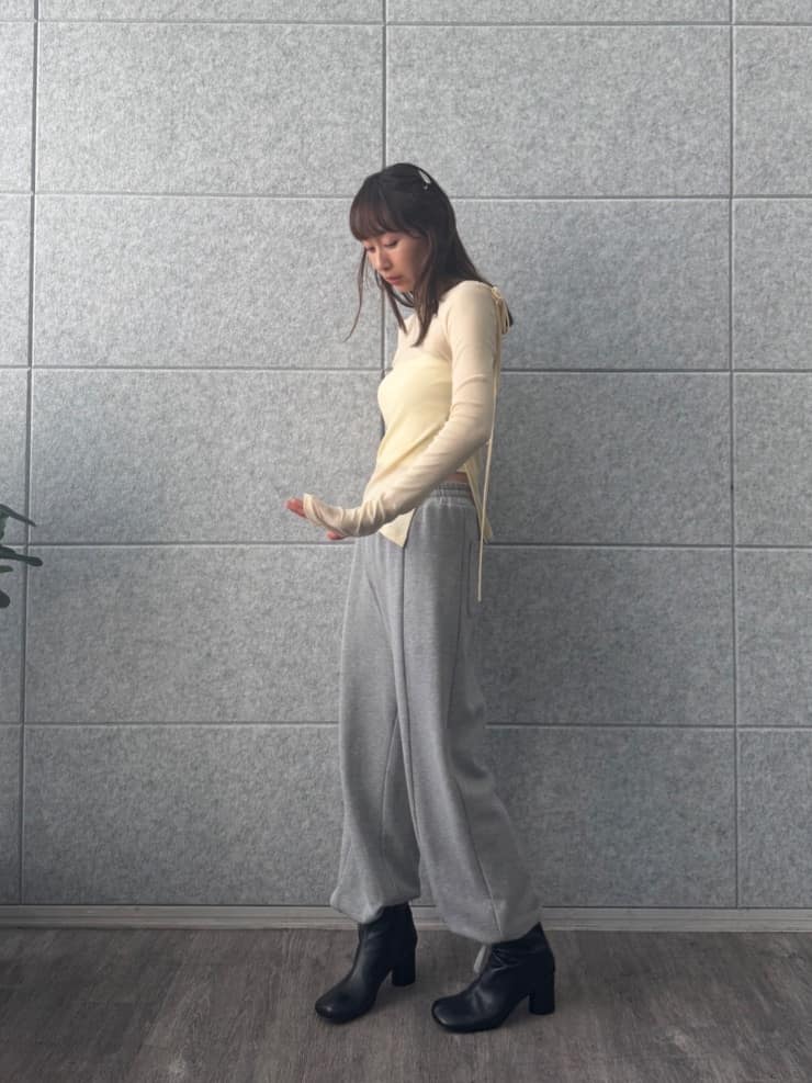 designer yukaさんの「CODE A｜【Re】ribbon sweat pants」を使ったコーディネート