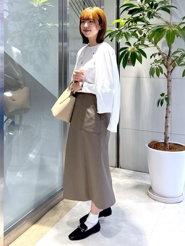 yukaさんの「UNTITLED｜◆【アンサンブル可/洗える】ワイドリブニット」を使ったコーディネート