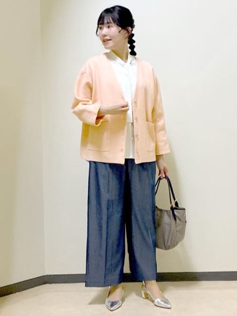 beni_gingerさんの「Reflect｜【着回し力◎】ジャケット風ニットカーディガン」を使ったコーディネート