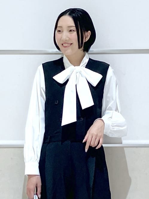 eriko さんの「Dessin｜【洗える】セットアップ風ジレオールインワン」を使ったコーディネート