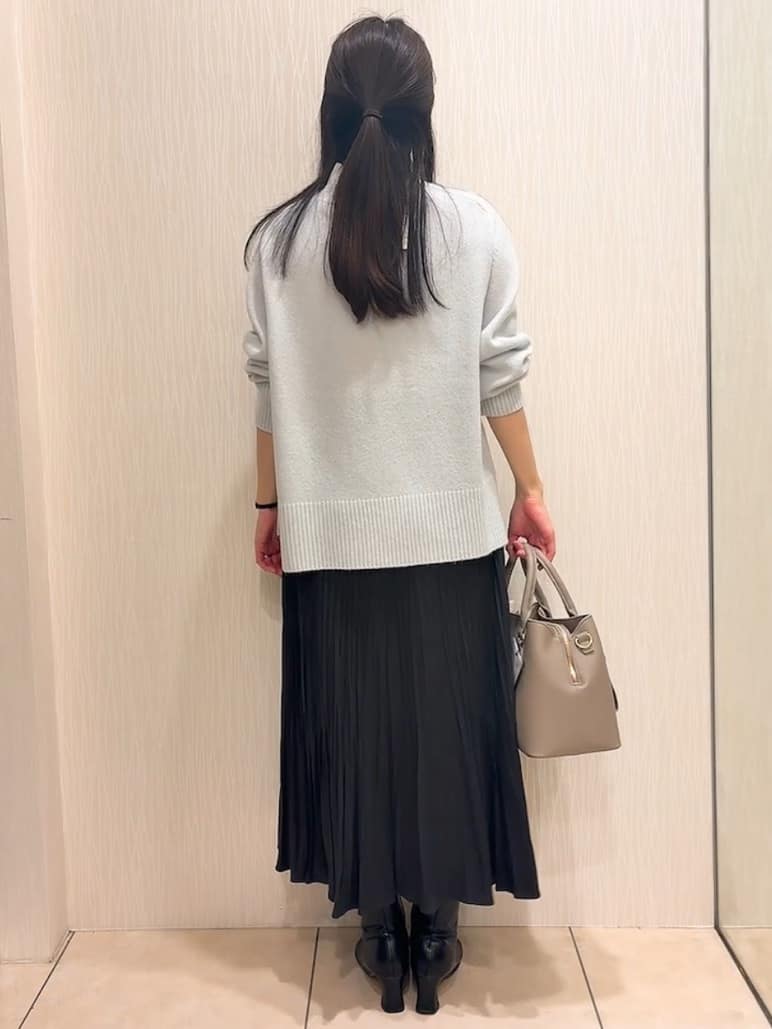 SAHOさんの「UNTITLED｜【8色展開/洗える】ウールカシミヤ ハイネックニット」を使ったコーディネート