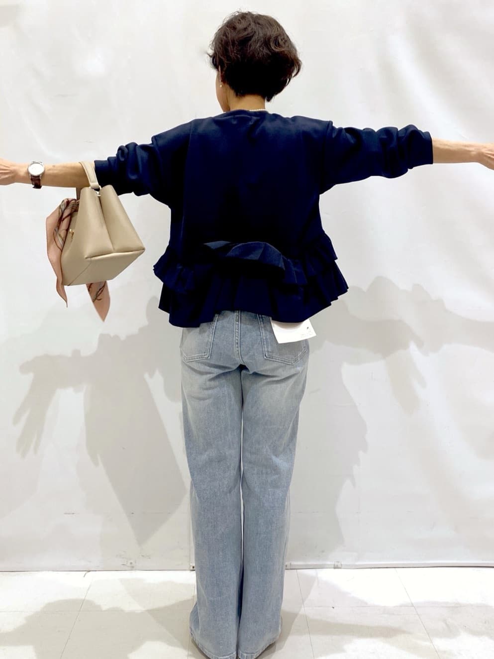 Bonさんの「OPAQUE.CLIP｜裾フリルドッキングトップス【洗濯機OK】」を使ったコーディネート