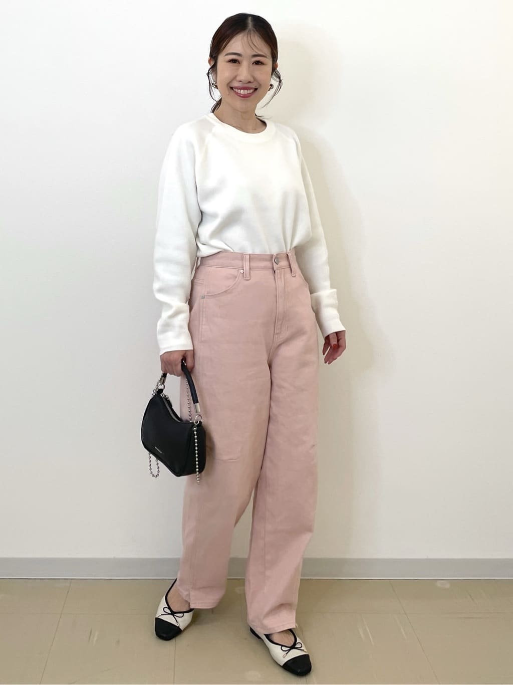 Akiさんの「OPAQUE.CLIP｜スウェットライクニット【洗濯機OK】」を使ったコーディネート